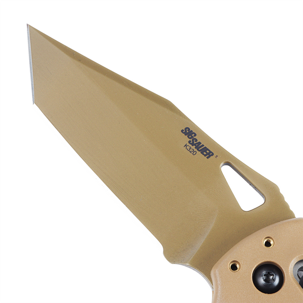 SIG K320® Manual Folder (M17/M18) - 3.5" Tanto Blade (Coyote PVD, Coyote Tan Polymer)