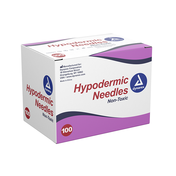 Dynarex 22G 1.5" Hypodermic Needle - Non-Safety (Box of 100)