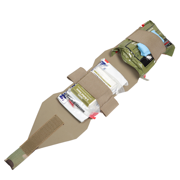 Micro Trauma Kit NOW pouch open showing organized medical gear inside insert