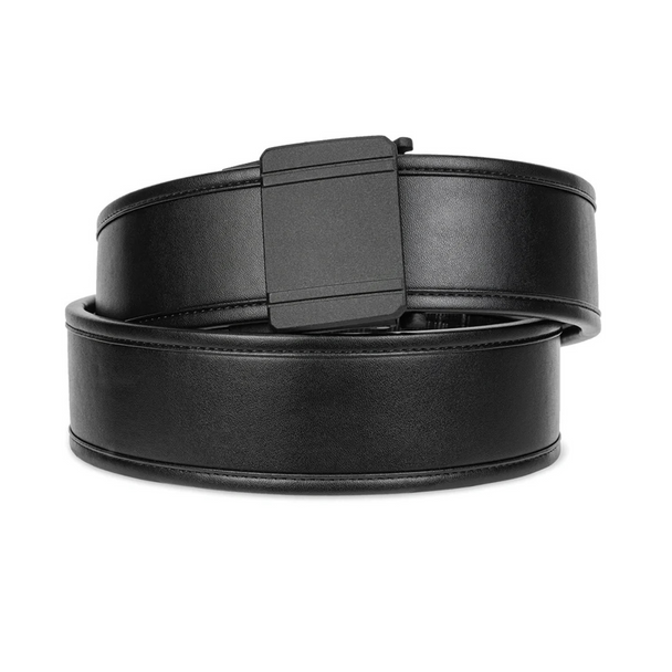 Kore Essentials D1 Buckle Leather Duty Belt 2.25″ complete kit in black Armortek leather, designed for law‑enforcement load‑carrying up to 30 lbs. Kore Essentials D1 Buckle Leather Duty Belt 2.25″ complete kit in black Armortek leather, designed for law‑enforcement load‑carrying up to 30 lbs.