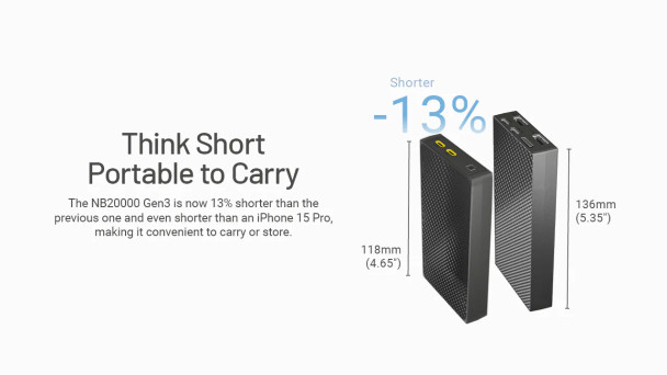Nitecore NB200000 USB-C Power Bank