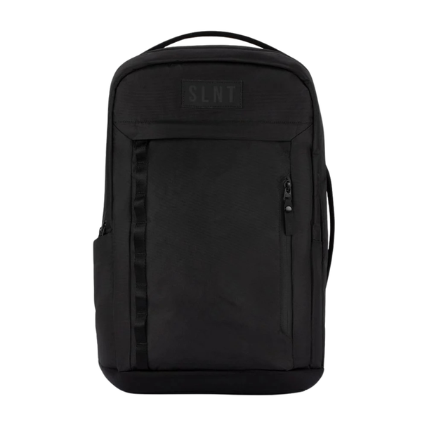 SLNT E3 Faraday Backpack – signal-blocking travel backpack with built-in Faraday sleeves for laptop and phone.