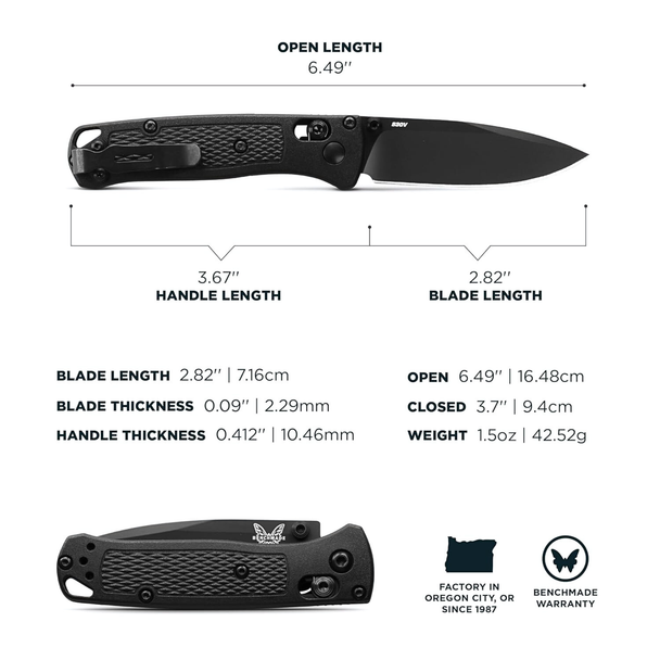 Benchmade Mini Bugout Axis Lock Knife