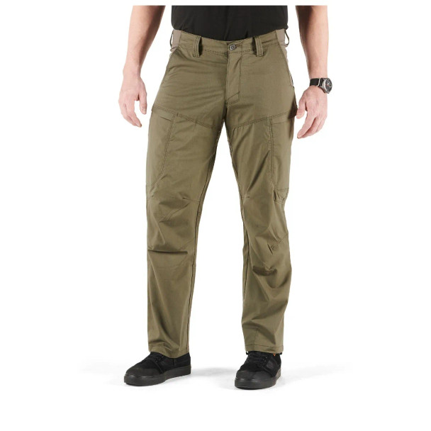 5.11 Apex™ Pant front view in ranger green showing cargo pocket layout and belt-loop support. | Ranger Green