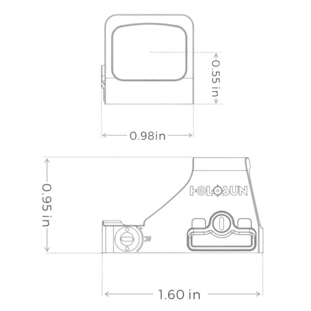 Holosun HS507K X2 Sub-Compact Red Dot Sight
