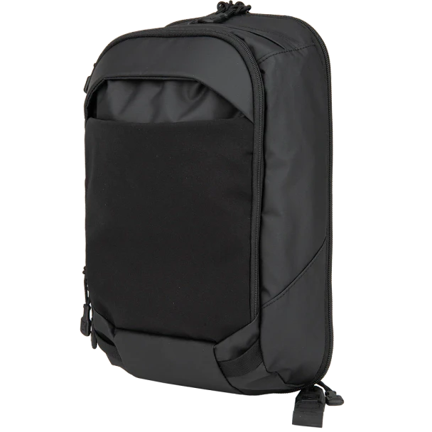 Vertx Urban Ghost Sling 10L VTX5304 black full exterior front view showing front panel pocket and top grab handle
