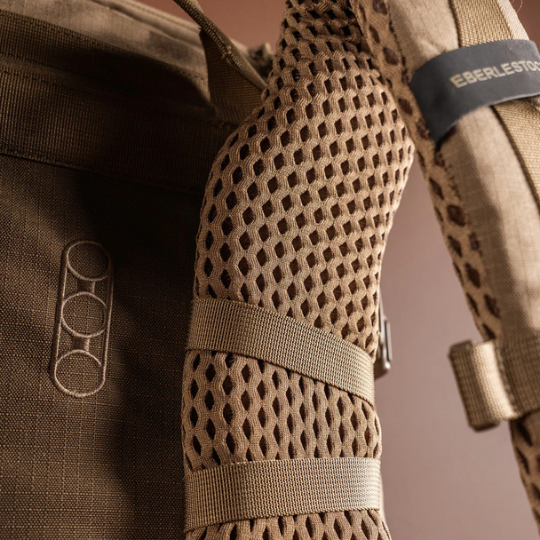 Eberlestock Brute 3500 tactical hunting backpack with fully adjustable shoulder straps and load lifters.