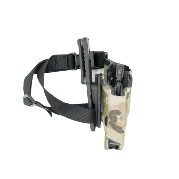 Compact RHPP holster platform attached to Safariland holster for stable carry