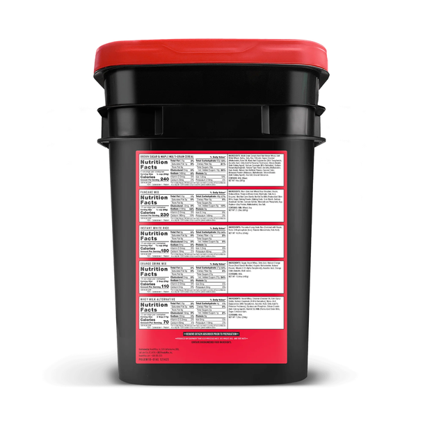 Readywise 14 Day Emergency Food Supply nutrition facts