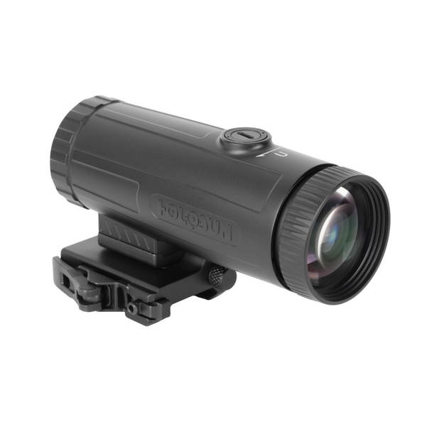 HM6X 6X rifle magnifier with flip-to-side QD mount in black anodized finish