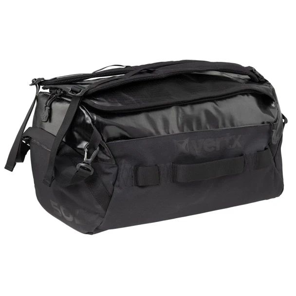 Vertx RLT 50L Duffel Bag VTX-VTX5096 black full exterior showing top carry handles and overall bag profile
