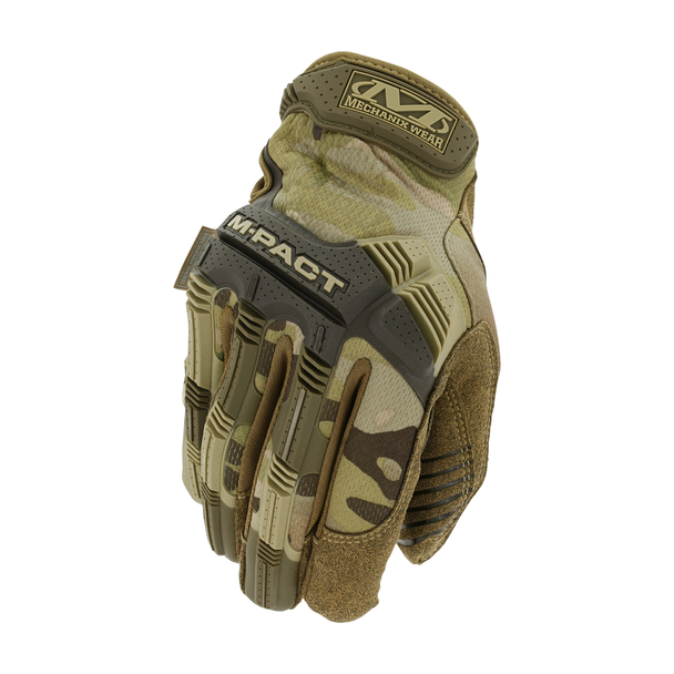 Mechanix M-Pact Glove Camo back view showing knuckle guard on back of hand