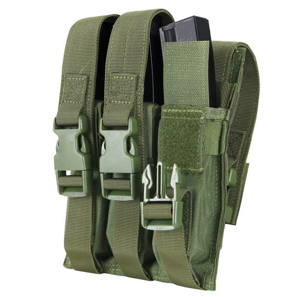 Condor Triple MP5 Mag Pouch Black Unclipped