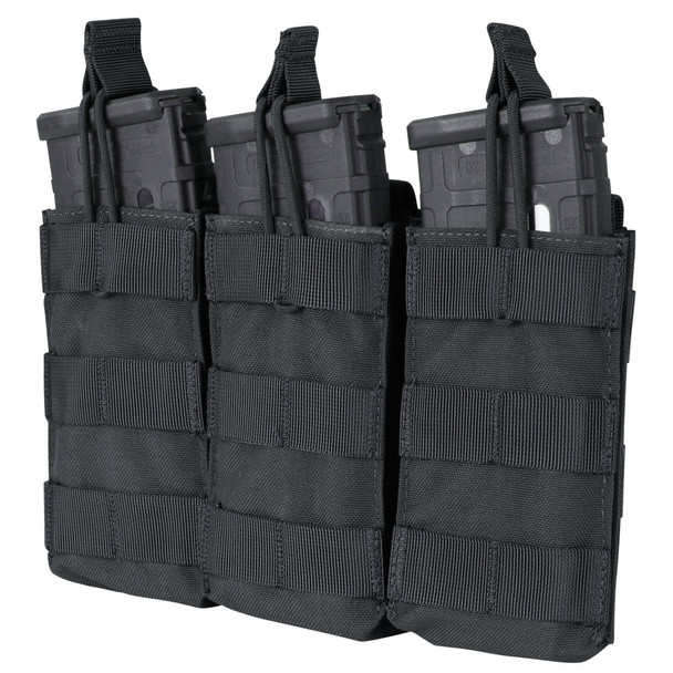 Condor Triple M4/M16 Open-Top Mag Pouch Black