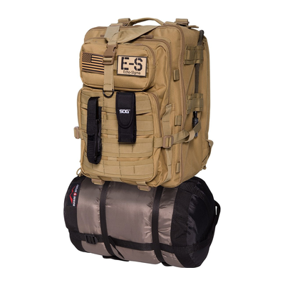 Echo-Sigma fully stocked bug out bag with sleeping bag