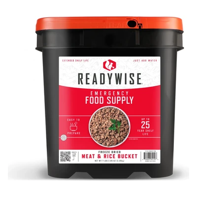 ReadyWise Freeze-Dried Meat & Rice Bucket