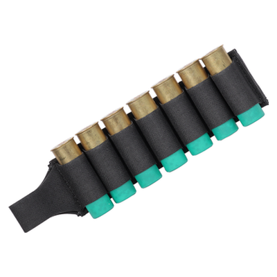 Elastic shotgun shell holder card