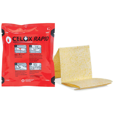 Celox Rapid hemostatic gauze packet
