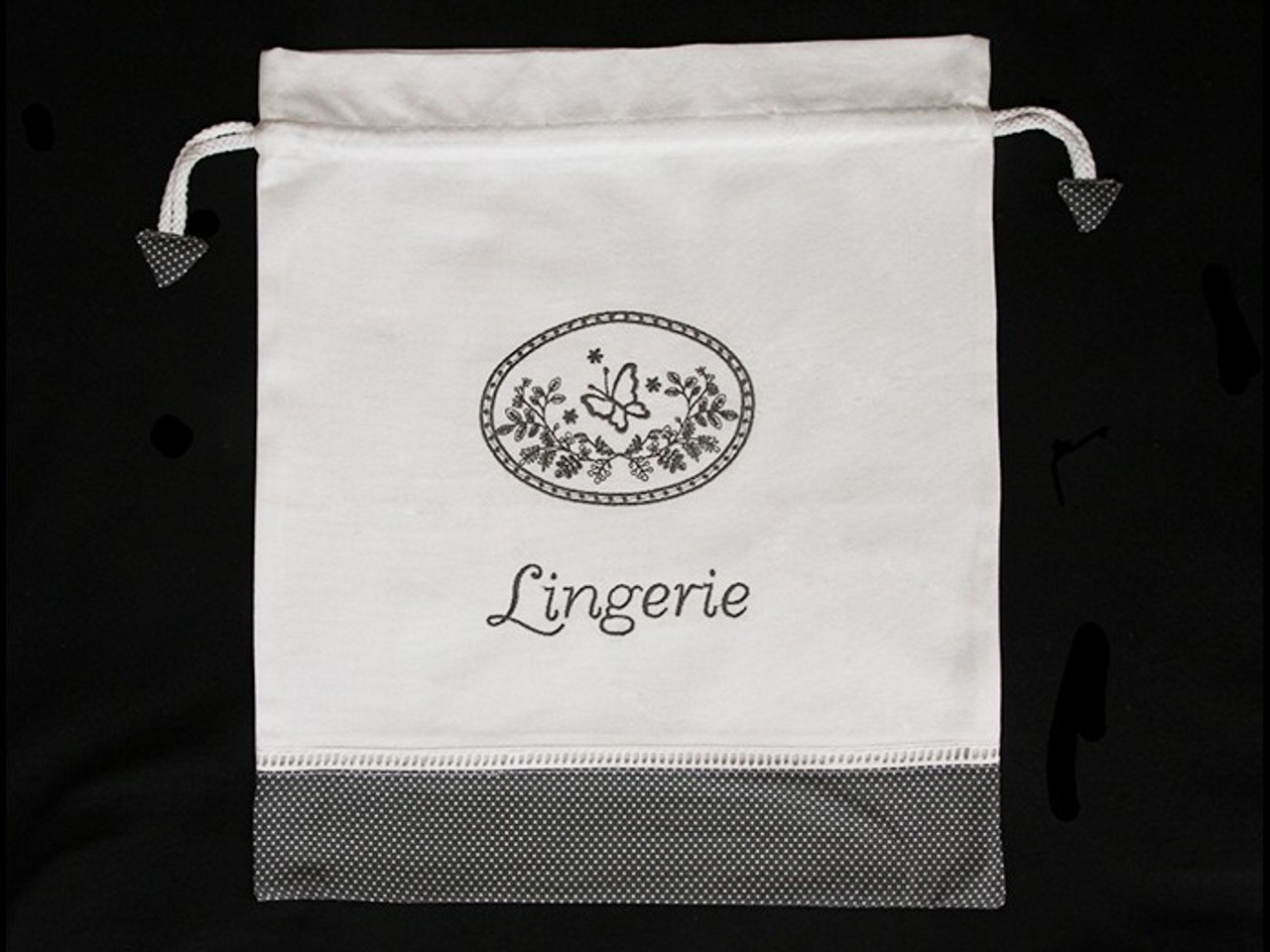 Cotton Allure Lingerie Bag - 35 x 38cm - Victoria Linen