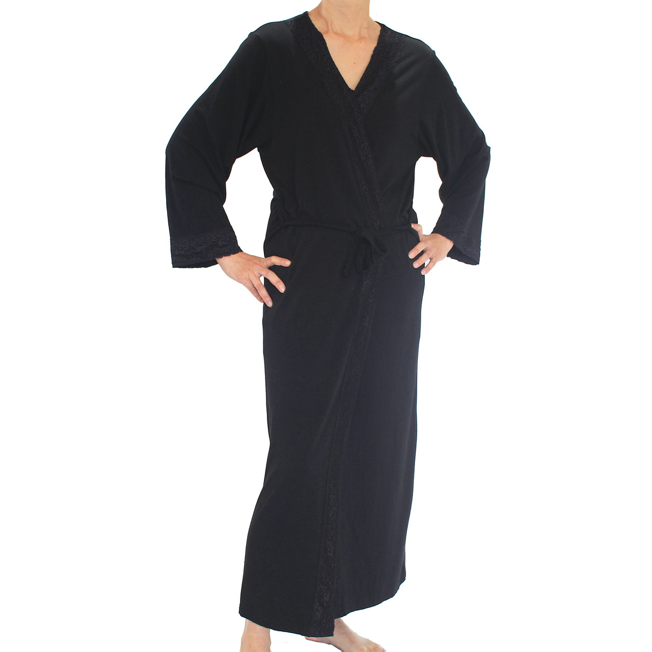 Collette Bamboo Dressing Gown Victoria Linen