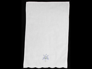 Cotton Guest Towel - 35 x 55cm Bouquet - Blue