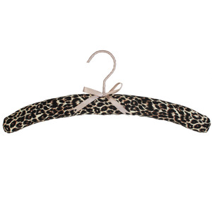 32198 Set/2 Leopard Skin Coathanger - 16"