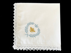 French Bee Handkerchief - 30 x 30cm