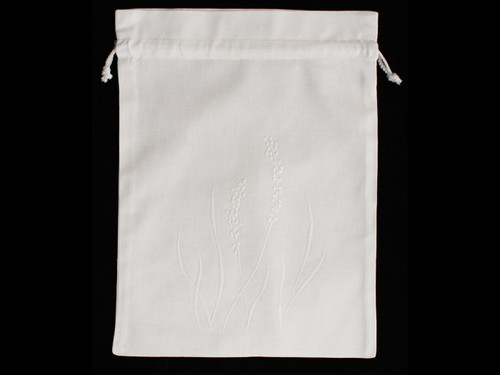 Cotton Guest Towel - 35 x 55cm Lavender/White