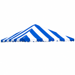 20' X 20' Carnival Top Replacement Cover Blue/White
