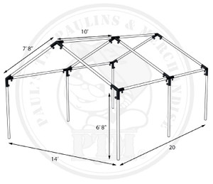 14' x 20' High Peak Canopy (Frame only)