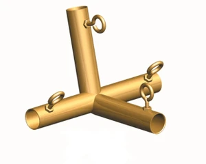 3/4" 4-Way Low Peak Center Side Gold EZ (P4I)