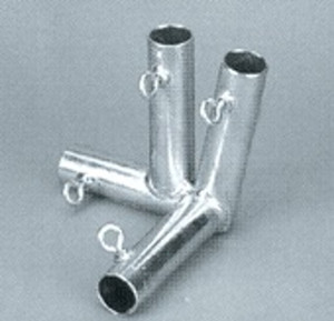 3/4" Left Double Corner Silver (P4J1)