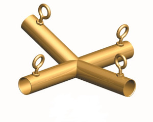1" 4-Way Low Peak Center Gold EZ (P4L)