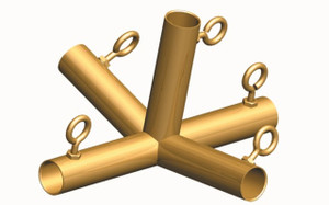 1" 5-Way Low Peak Center Gold (P5F)