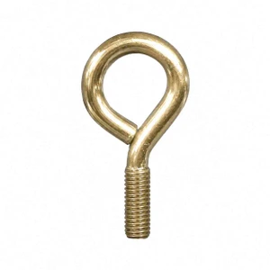 5/16  Inch Large Eye Bolt Canopy Gold Screws (100 Pc. Bag)