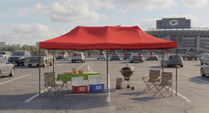 10' x 15' Red Canopy Pop-Up Tent