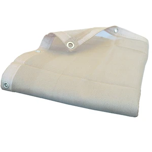 10' X 24' White Mesh Tarp (Actual Size 9'6" X 23'6")