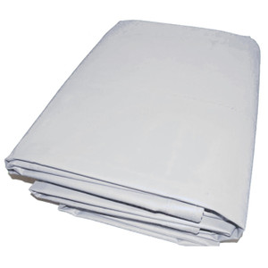 16' X 20' White PVC Vinyl Tarp 13 Oz.(Actual Size 15'6" X 19'6")