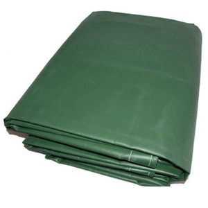 24' X 40' Green Vinyl Tarp 13 Oz.(Actual Size 23'6" X 39'6")