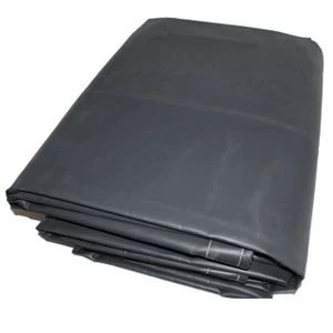 10' X 10' PVC Vinyl Silver/Grey (Actual Size 9'6" X 9'6")
