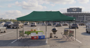 10' x 15' Green Canopy Pop-Up Tent