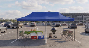 10' x 15' Blue Canopy Pop-Up Tent