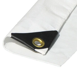 Heavy Duty Premium White Poly Tarp