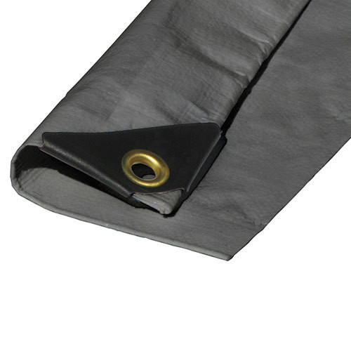 06' X 10' Heavy Duty Premium Silver Poly Tarp (Actual Size 5'6" X 9'6")