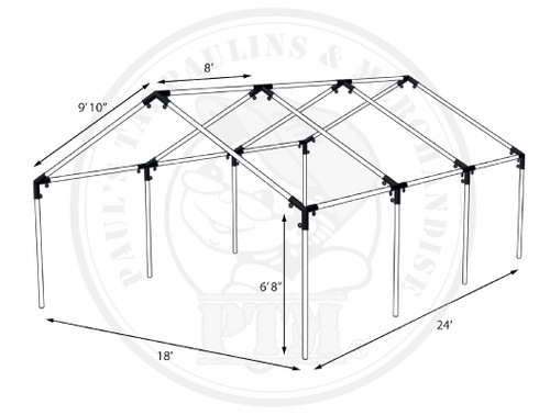 20' x 24' High Peak Canopy (Frame only)