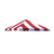 12' X 12' Carnival Top Replacement Cover Red/White