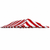 20' X 30' Carnival Top Replacement Cover Red/White