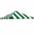20' X 20' Carnival Top Replacement Cover Green/White