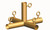 1 5/8" 5-Way Flat Roof Center Gold