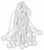 11" Economic White Ball Bungees 10 pc. Bag